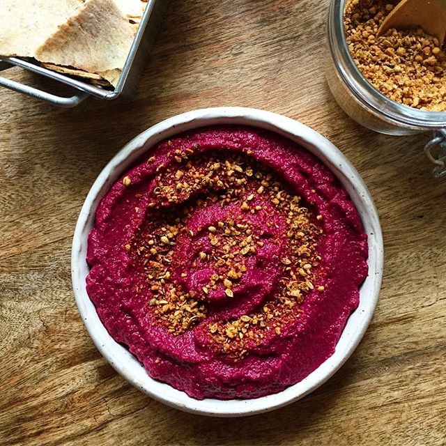 Grandmas Garlic And Tahini Beet Dip Recipe The Feedfeed