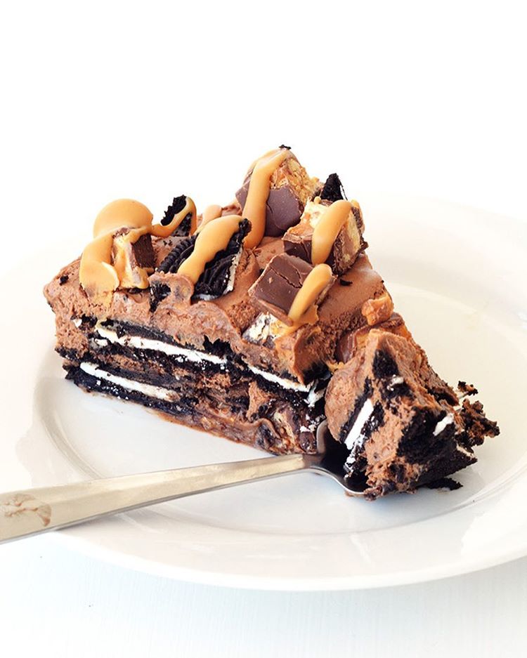 Peanut Butter Chocolate Cookie Icebox Pie By Sweetestmenu Quick