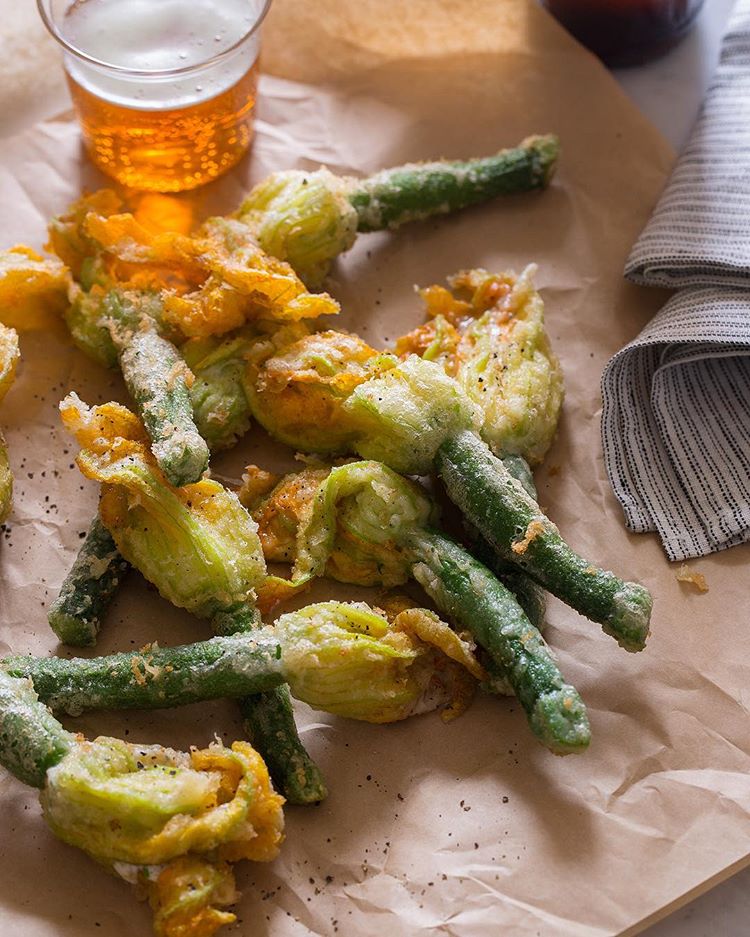 Fried Stuffed Squash Blossoms Recipe The Feedfeed