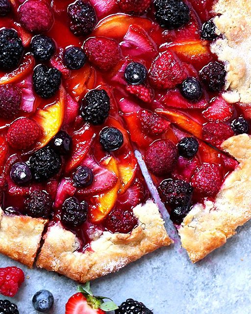 Summer Stone Fruit Berry Crostata Recipe By Laura Kasavan The Feedfeed