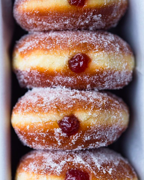 jelly brioche doughnuts