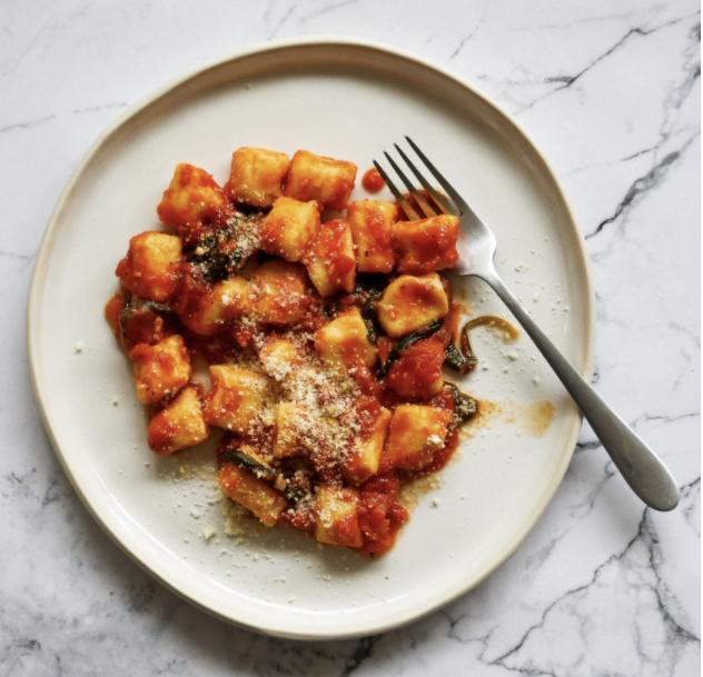 Ricotta Gnocchi In Tomato And Basil Marinara The Feedfeed