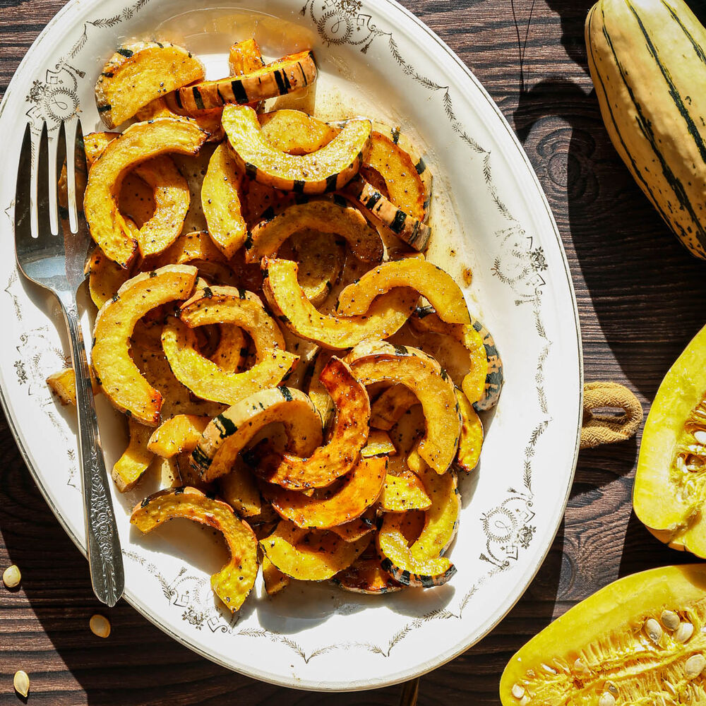 Maple Roasted Delicata Squash Recipe The Feedfeed