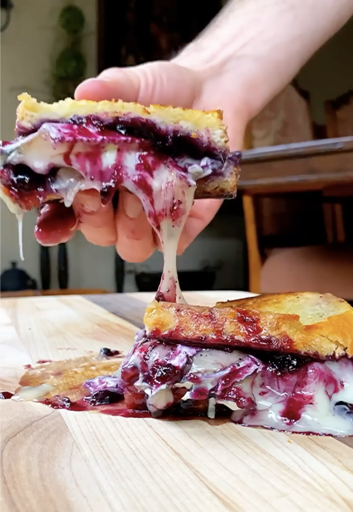 Grilled Cheese With Brie Blueberry Jam Recipe The Feedfeed