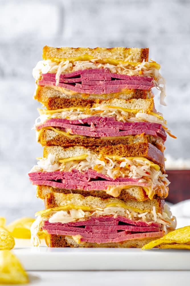 Reuben Sandwich With Thousand Island Dressing Recipe The Feedfeed