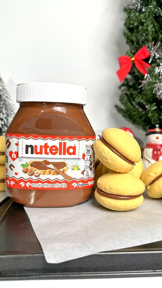 Nankhatai Sandwich Cookies With Nutella Video Recipe The Feedfeed