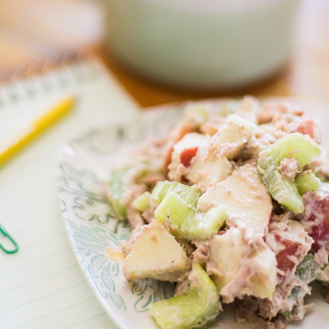Healthified Tuna Salad With Greek Yogurt And Fresh Apples by