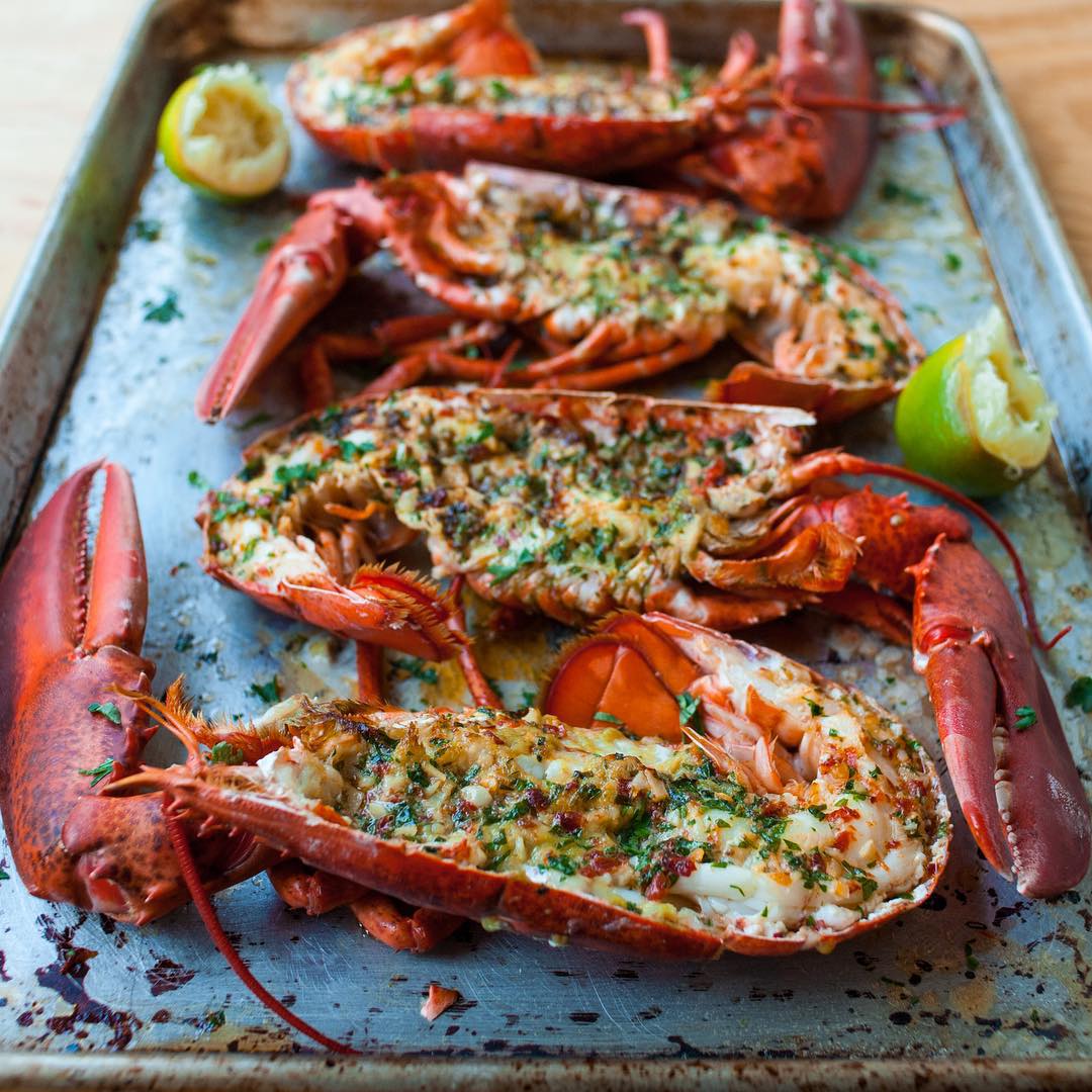 Broiled Lobster With Chiliherb Butter by theprettygirlzdonteat Quick