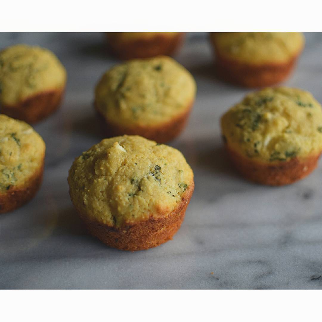 Cheesy Herbed Corn Muffin Recipe The Feedfeed