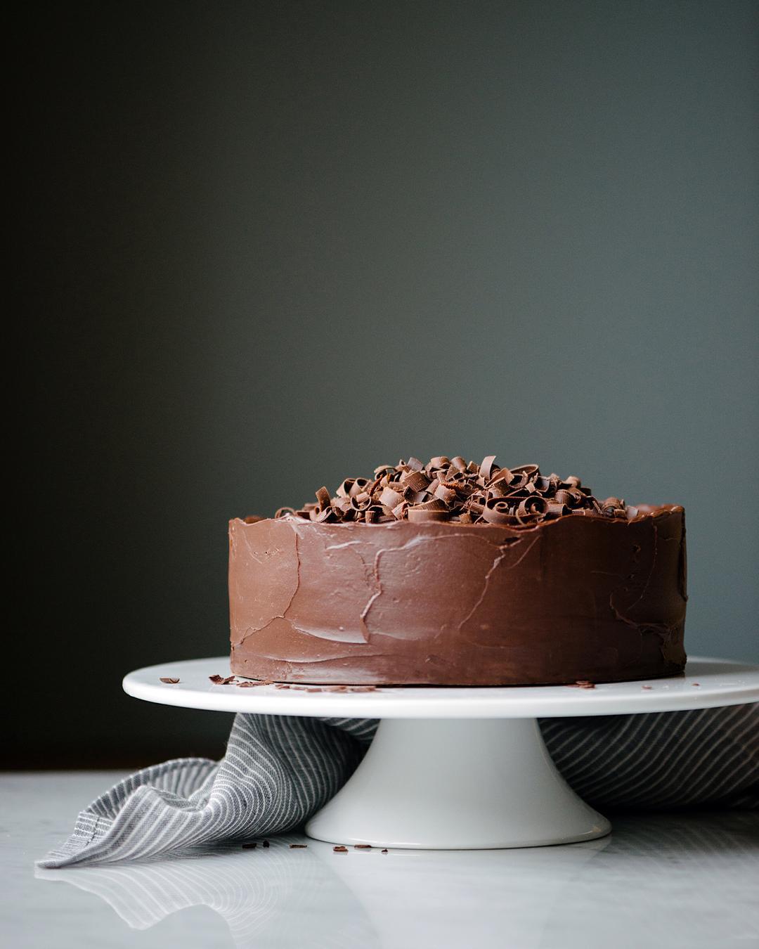 Dark Chocolate Ganache Cake Recipe The Feedfeed 