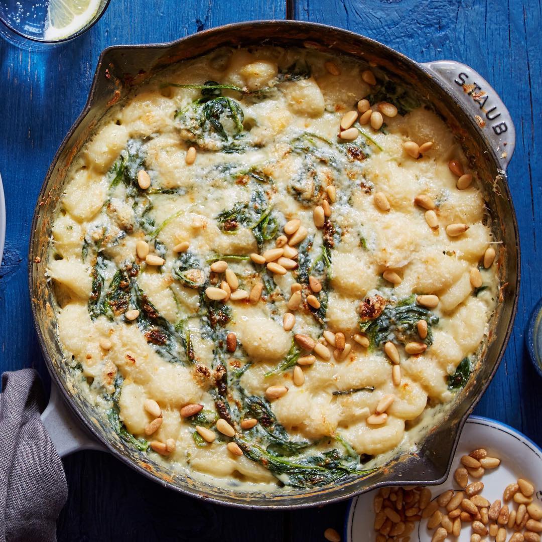 Spinach And Lemon Gnocchi Bake With Basil And Pine Nuts By Marleyspoon Quick And Easy Recipe 2404