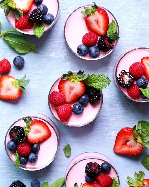 Grapefruit Coconut Panna Cotta With Coconut Cashew Granola Recipe By Teresa Floyd The Feedfeed