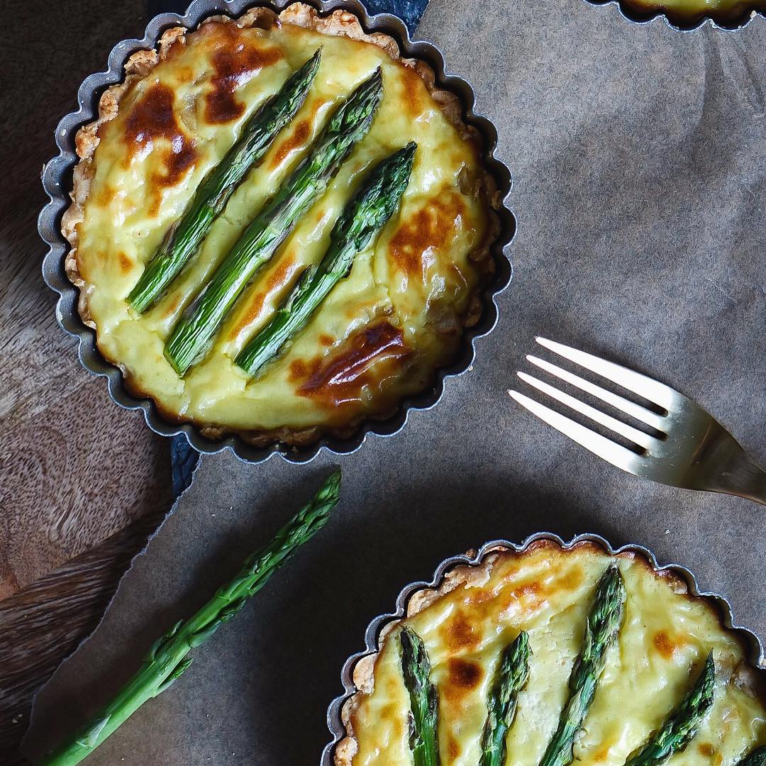 Three Cheese Asparagus Tart by Quick & Easy Recipe