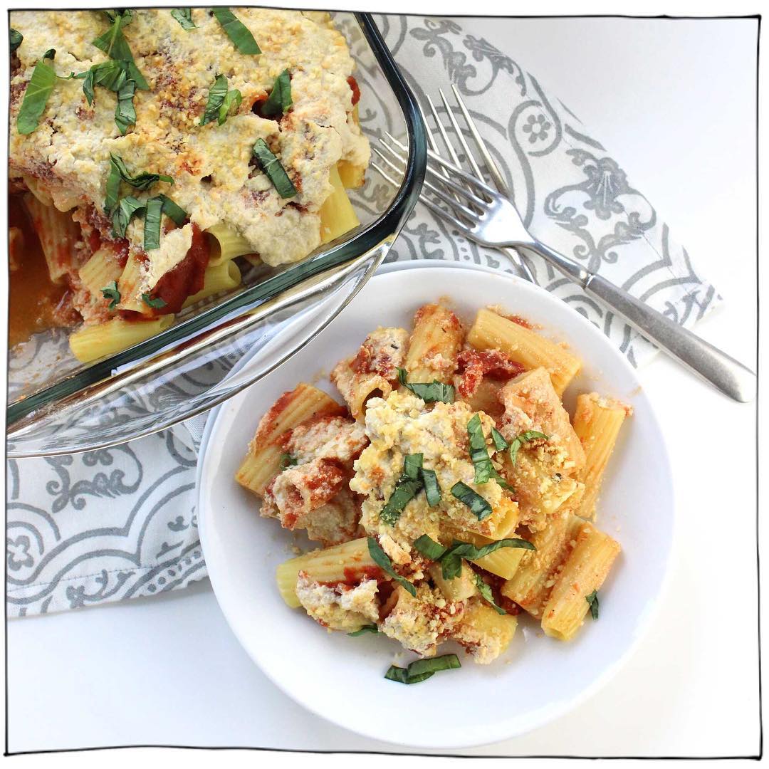 Baked Ziti With Tofu Ricotta by itdoesnttastelikechicken Quick & Easy