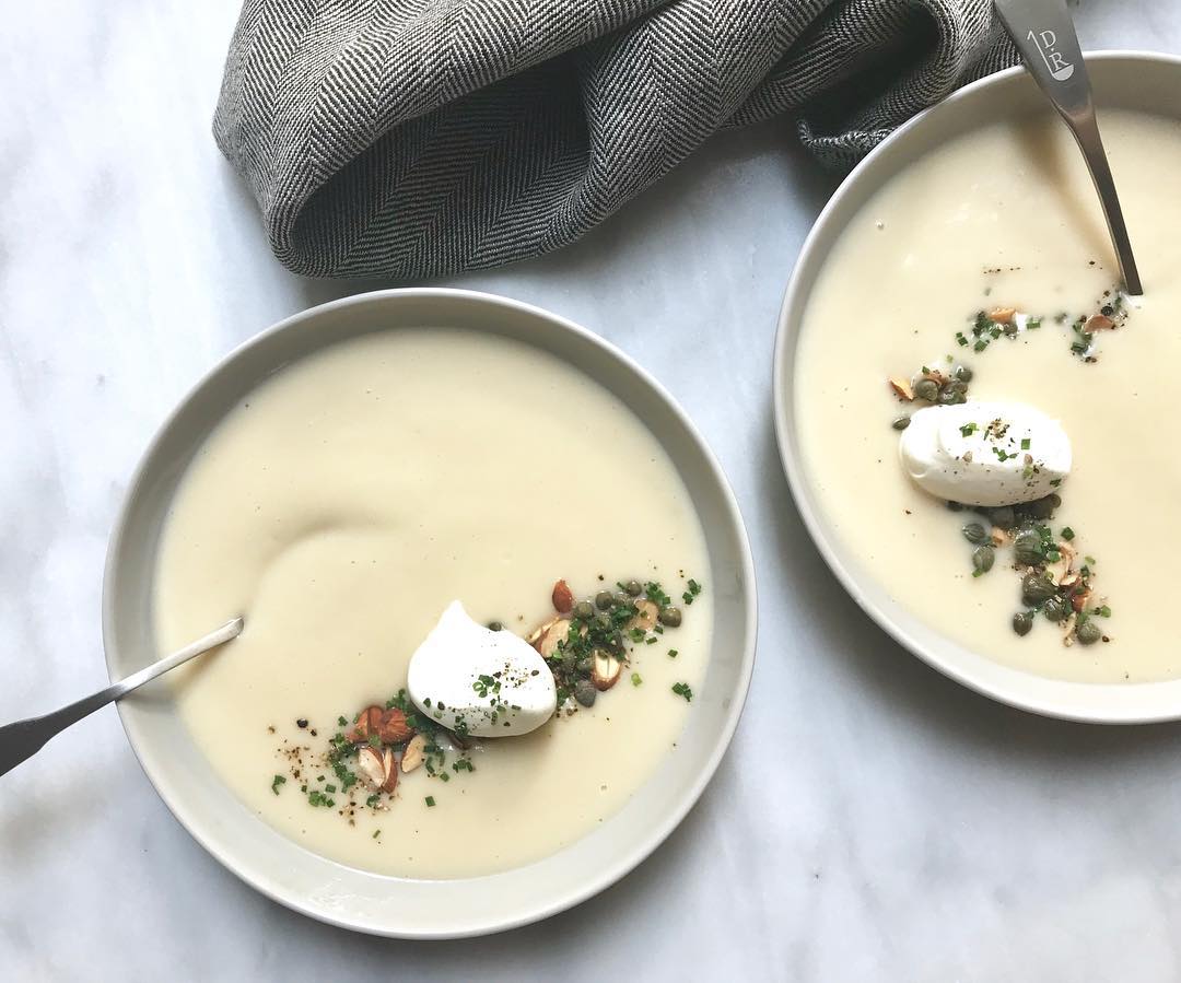 Roasted Cauliflower Soup With Creme Fraiche by tojo827 Quick & Easy Recipe The Feedfeed