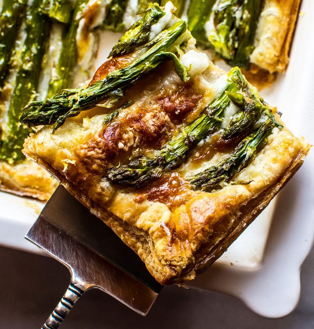 Asparagus Parmesan Tart Recipe The Feedfeed