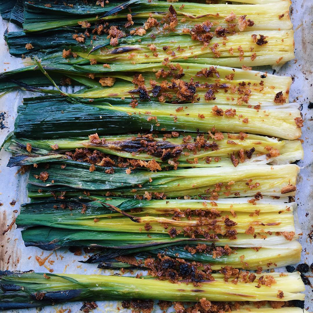 Broiled Leeks With Toasted Breadcrumbs by spencercooks Quick & Easy Recipe The Feedfeed