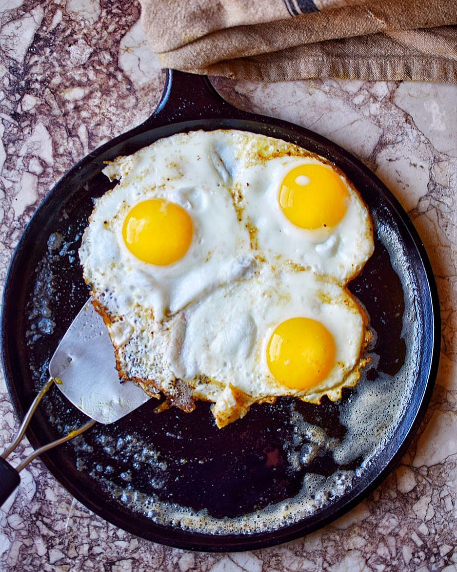 Cast Iron Fried Eggs by thecastawaykitchen, Quick & Easy Recipe