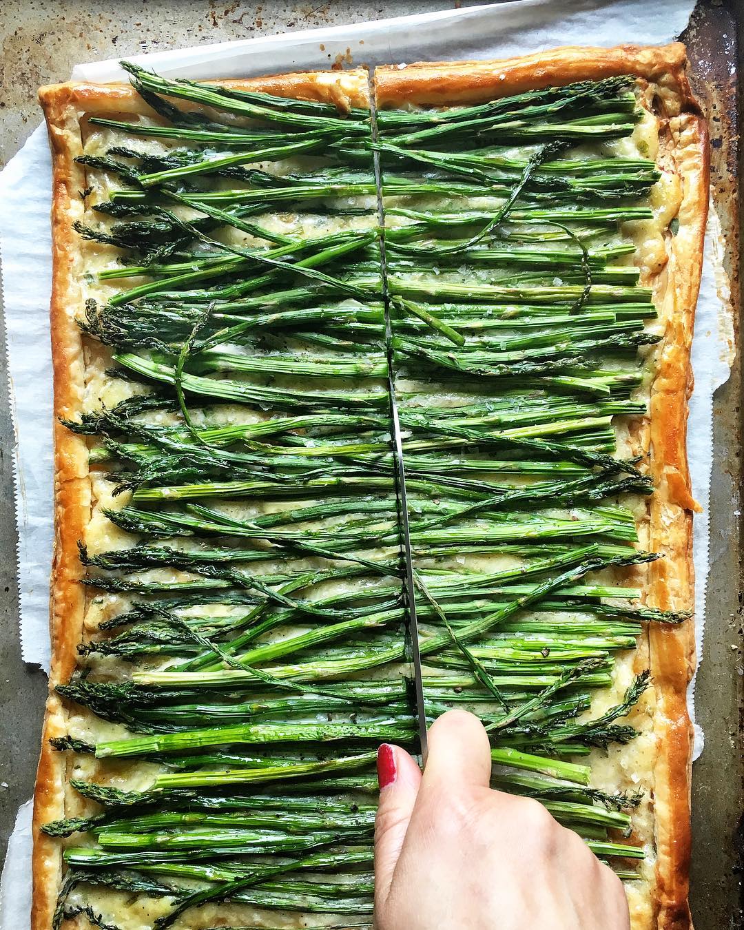 Asparagus And Chive Tart Recipe | The Feedfeed