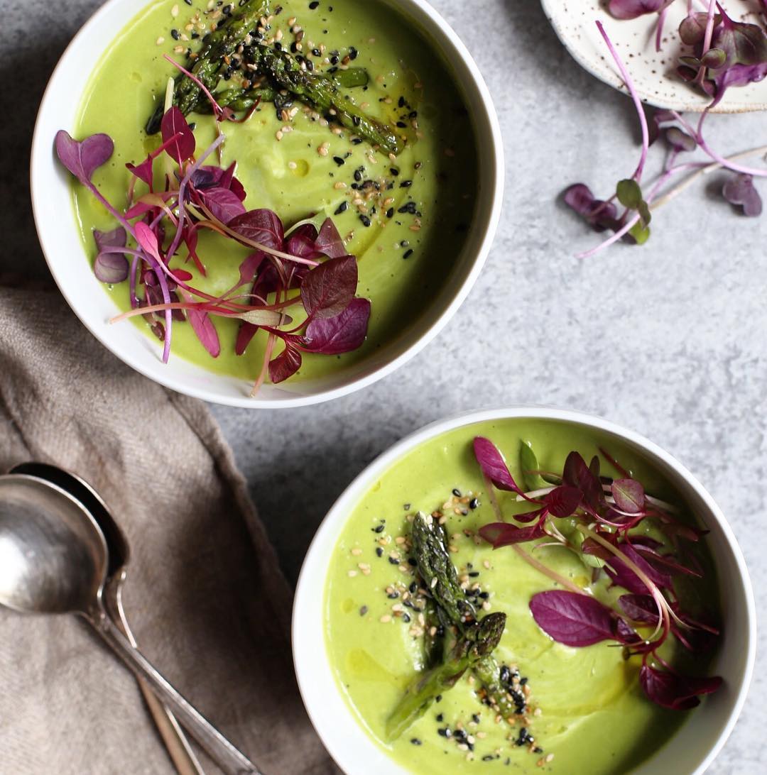 Asparagus And Sweet Pea Soup With Spring Garlic by ...