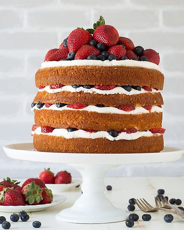 Mixed Berry and Buttercream Cake Recipe The Feedfeed