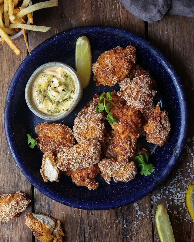 Crispy Baked Buttermilk Popcorn Chicken Recipe By Asha Shiv The Feedfeed