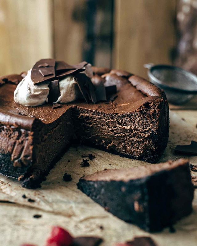 Chocolate Cheesecake With Oreo Cookie Crust Recipe The Feedfeed