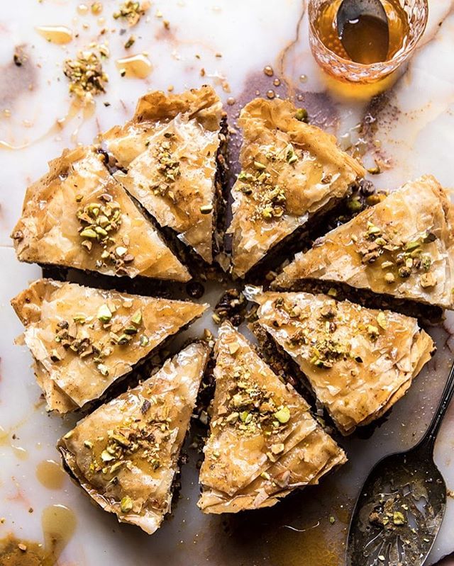 Easy Pistachio Chocolate Baklava Recipe The Feedfeed
