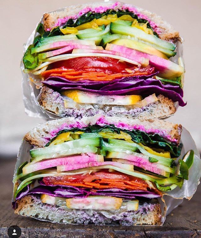 Rainbow Sandwich with Cashew Mayo Recipe | The Feedfeed