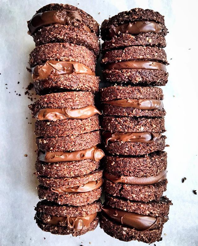 No Bake Chocolate Hazelnut Sandwich Cookies Recipe The Feedfeed