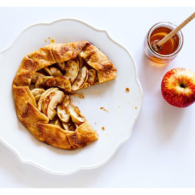 Apple Galette Topped With Honey & Toffee by stylesweetdaily Quick