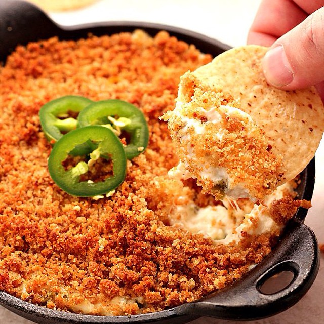 Creamy Jalapeño Popper Dip With Crunchy Breadcrumb Topping Recipe The