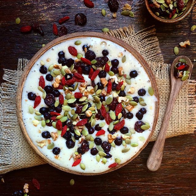 Fruit And Nut Smoothie Bowl Recipe The Feedfeed