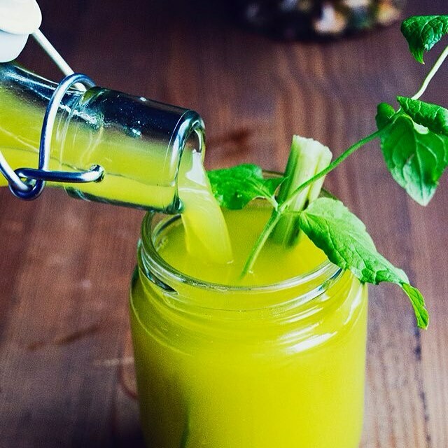 Pineapple, Celery, Parsley And Mint Juice by  | Quick &  Easy Recipe | The Feedfeed