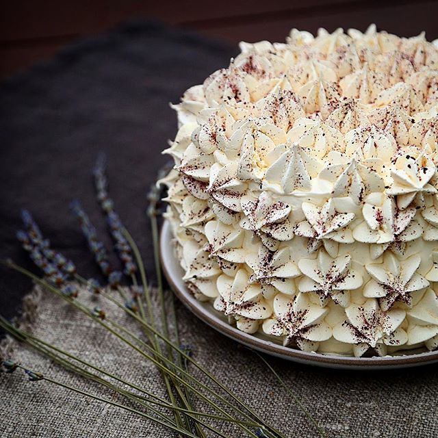 Blueberry-lemon Cake With Blueberry Meringues Recipe | The Feedfeed