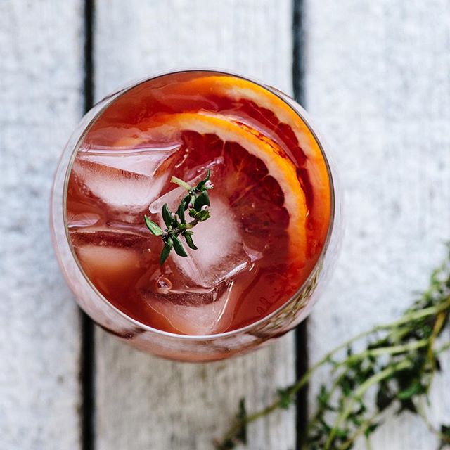 Rum Spiked Blood Orange Tea Cocktail recipe