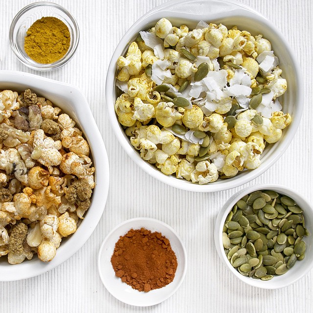 Spiced Popcorn With Pumpkin Spice, Avocado Oil, Dried Cherries