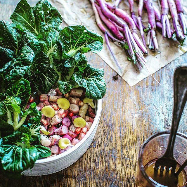 Hinona Kabu Turnip Salad With Strawberry Shrub Salad Dressing Recipe