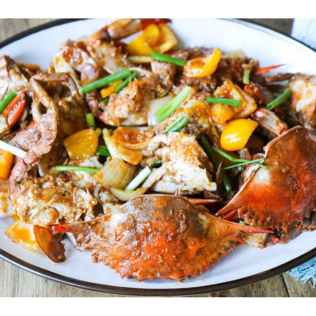 asian style Crab recipe fried deep