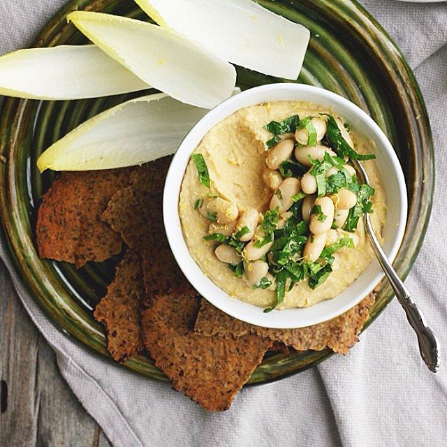 Beet & White Bean Horseradish Dip With Caraway Flax Seed Chips by jodicatherinekay Quick