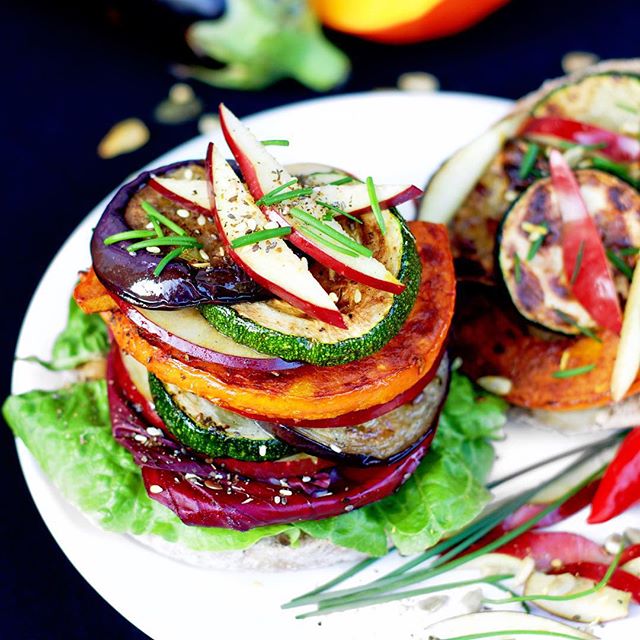 Roasted Veggie Burger by pati0510 Quick & Easy Recipe The Feedfeed