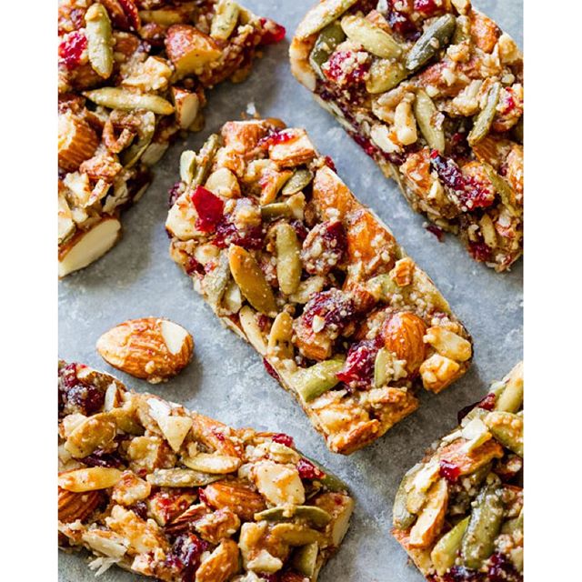 Spiced Pumpkin Seed Cranberry Snack Bars Recipe The Feedfeed