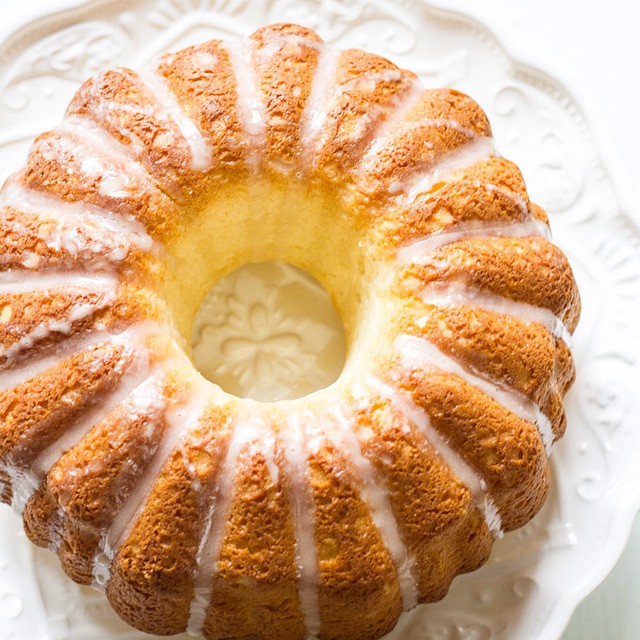 French Cruller Buttermilk Bundt Cake With Milk Glaze Recipe | The Feedfeed