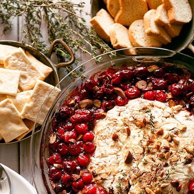 Baked Herb Goat Cheese And Cranberry Dip Recipe The Feedfeed