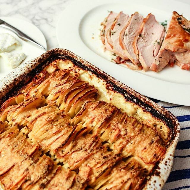 Crispy Parmesan and Gruyere Potato Gratin — Flourishing Foodie