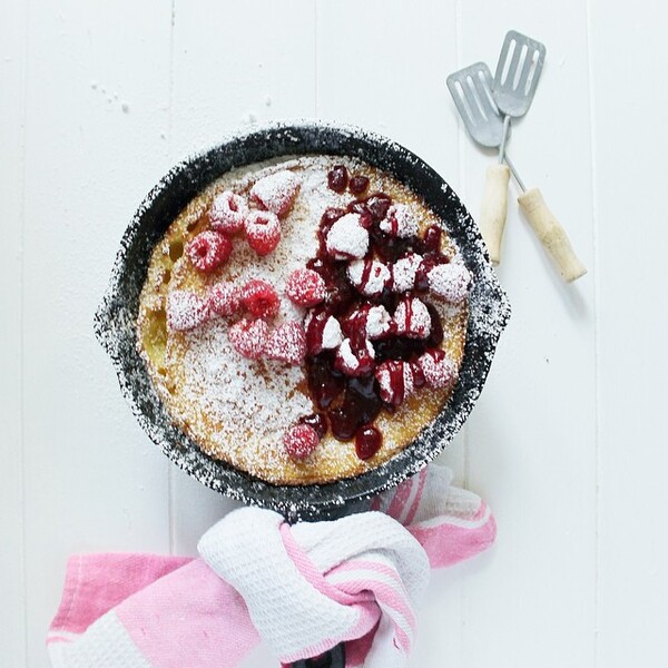 Dutch Baby With Berries And Creme Fraiche Recipe By Amanda Frederickson The Feedfeed