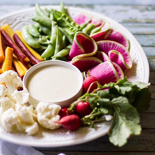 White Miso And Toasted Sesame Oil Dip Served With Crudité Recipe The