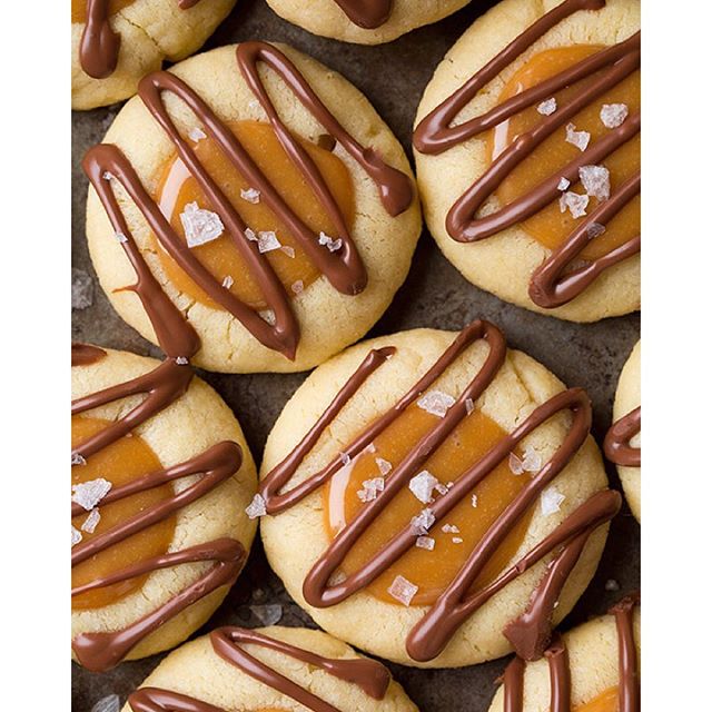 Salted Caramel & Chocolate Shortbread Cookies by cookingclassy Quick
