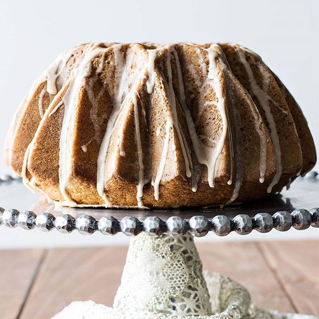 Rum Spiked Eggnog Cake With Cinnamon Eggnog Glaze Recipe The Feedfeed