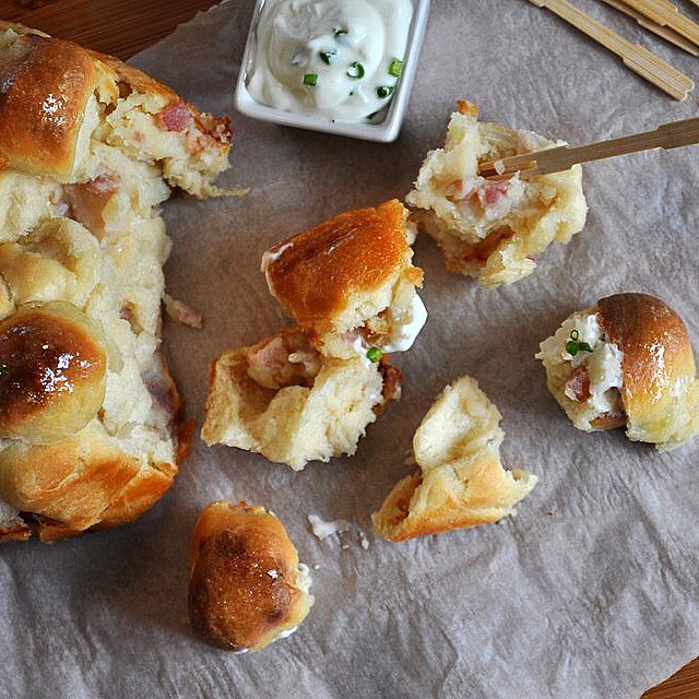 Potato & Bacon Pierogi Bread by foodwellsaid Quick & Easy Recipe